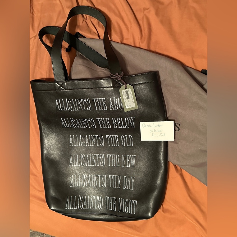 ALLSAINTS Lambskin Leather Tote